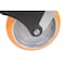 Vestil Polyurethane Swivel With Total Brake Caster 8 In. x 2 In. 1.25K Butterscotch/Silver CST-F34-8X2SI-SWTB1 - alternate 11